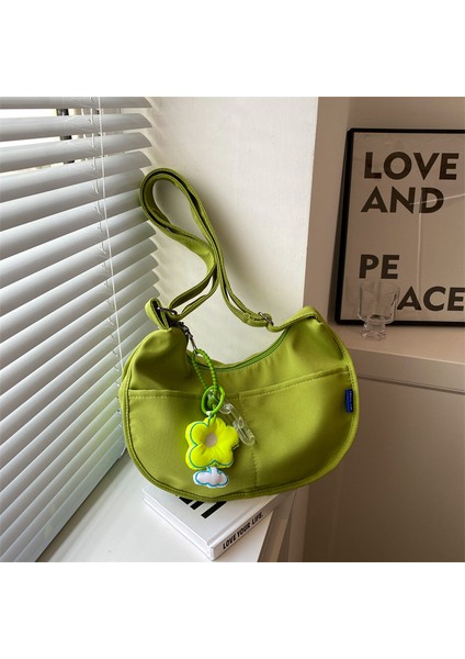 Kadınlar Için Büyük Kapasiteli Kanvas Çanta 2024 Yeni Moda Bahar Moda Çanta Çok Yönlü Crossbody Çanta Yabancı Stil Omuz Çantası (Yurt Dışından) fırsatları