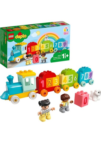 DUPLO® İlk Sayı Treni Saymayı Öğren 10954 - 18 Ay ve Üzeri Çocuklar İçin Sayma Yetisini Geliştiren Eğitici Oyuncak Yapım Seti (23 Parça)