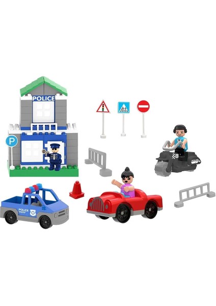 Double Blocks Trafik Kontrol Seti
