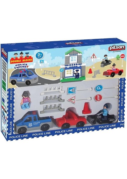 Double Blocks Trafik Kontrol Seti