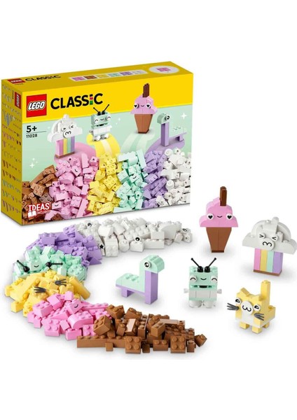 Classic Yaratıcı Pastel Eğlence 11028 - 5 Yaş ve Üzeri Çocuklar için Renkli, Yaratıcı, Eğlenirken Öğreten Yaratıcı Oyuncak Yapım Seti (333 Parça)