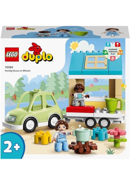 ® Duplo Kasabası Tekerlekli Aile Evi 10986 2 Yaş ve Üzeri Için Yaratıcı Oyuncak Yapım Seti (31 Parça)