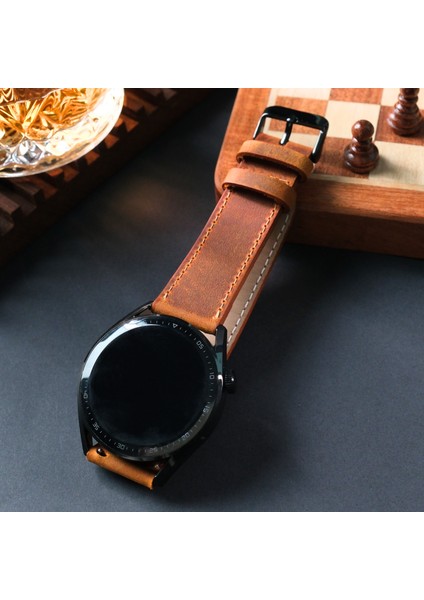 Hakiki Deri Saat Kordonu( 22MM ) Omega Nacar Seiko Tudor Citizen Lacoste Casio Fossil Calvin Klein Armani Tissot Klasik Saat Kordon Hardal Deri Kayış