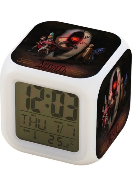 Küçük Boy Mini LED Dijital Erkek Anime Çalar Saat Çocuk Yatak Odası Dekoru JINGYI950 (Yurt Dışından)