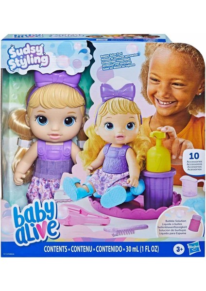 Baby Alive Köpüklü Saç Tasarımı Eğlencesi F5112