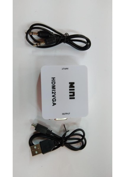HDMI To VGA Çevirici Power Beslemeli