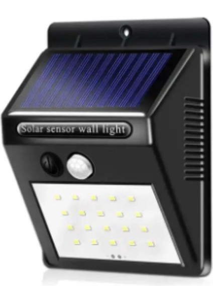 Solar Panel Sensörlü 20 LED Duvar Apliği OS022SMD1