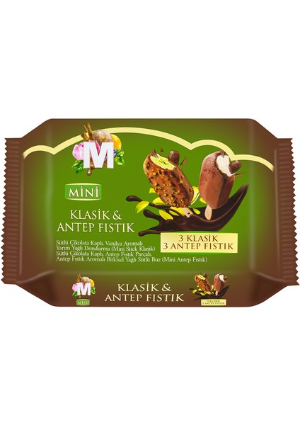 Stick Antep Fıstık & Klasik 6'lı 360 ml