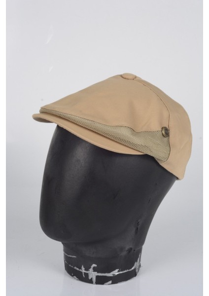 Keten Kumaş Yazlık Bedenli Fileli Mödel London Kasket