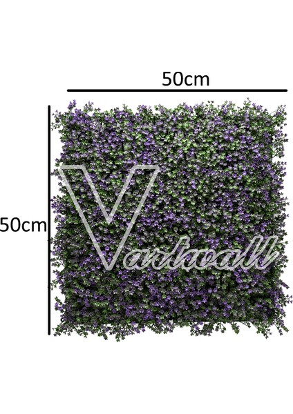 Yapay Dikey Bahçe Paneli Duvar Paneli Mor 50*50 Cm VA176 modelleri