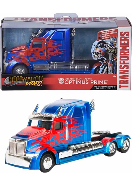 1:32 Hollywood Rides Transformers Western Star 5700 Xe Optimus Prime Model Araba