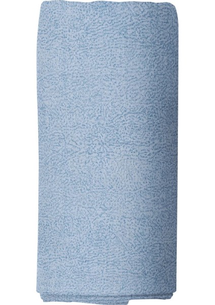 Maki Home Pamuklu Polycotton Efektli Mavi 160X200+2*(50X70) Çift Kişilik Lastikli Çarşaf Takımı