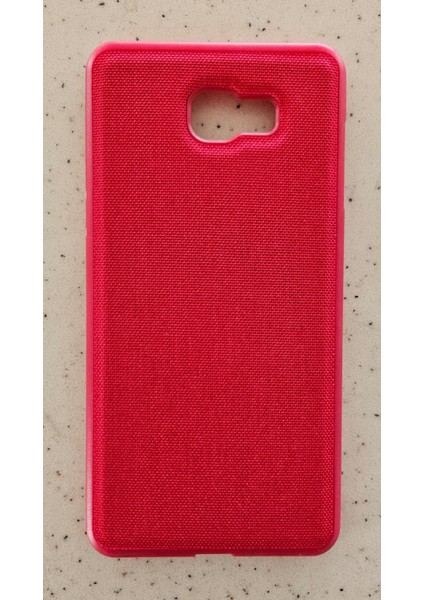 Galaxy C9 Pro Kılıf Renkli Kumaş Kaplama 1. Sınıf Spor Silikon Kapak