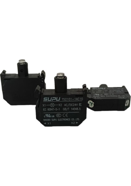 TS2101-1AC10 / Supu Işıklı Butonlar Için 24 Vac/dc LED Modülü, Kırmızı