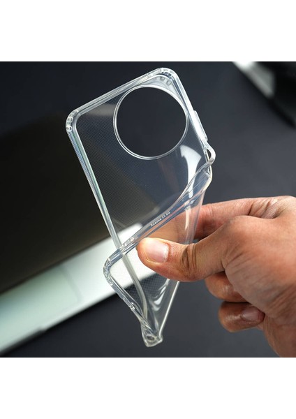 Realme 11 4g Kılıf Darbe Emici Kamera Korumalı Yumuşak Esnek Şeffaf Silikon Kapak (02-Anti)