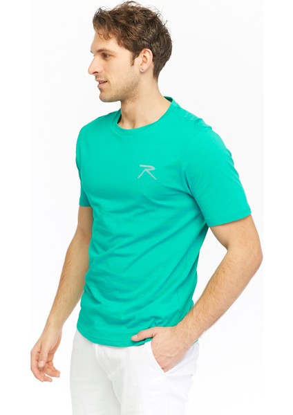 Erkek %100 Pamuk T-Shirt Pateo Yeşil fiyatları