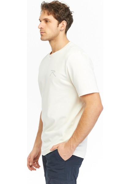 Erkek %100 Pamuk T-Shirt Pateo Ekru fiyatları