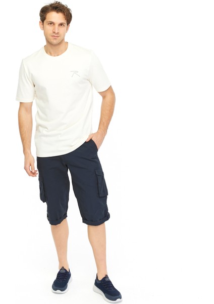 Erkek %100 Pamuk T-Shirt Pateo Ekru fırsatları