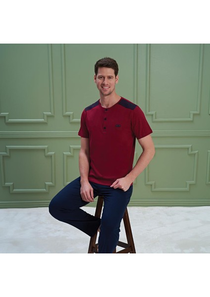 1281 Erkek Kısa Kol Pijama Takım