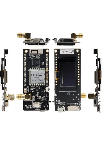 Lılygo LORA32 868MHZ OLED 0.96 Inç Sd Kart Wifi Ble Geliştirme Kartı Esp-32 SX1276