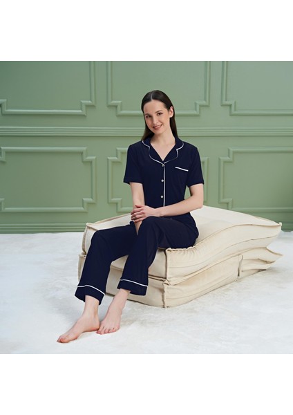 1191 Kadın Kısa Kol Pijama Takım