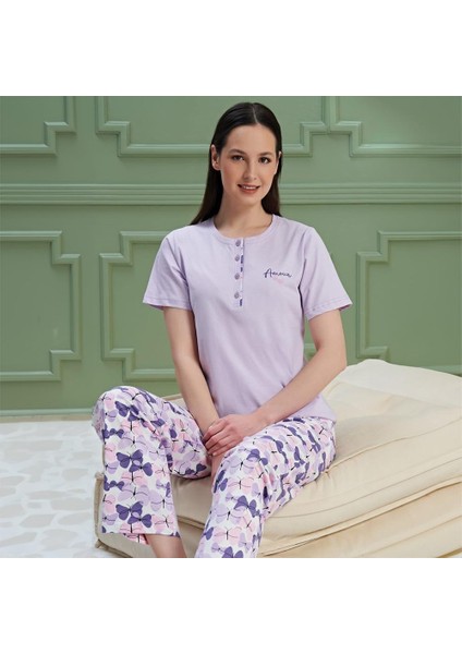 1178 Kadın Kısa Kol Pijama Takım