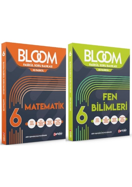 6. Sınıf Bloom Matematik Fasikül Soru Bankas - Fen Bilimleri Fasikül Soru Bankası 2'li Set