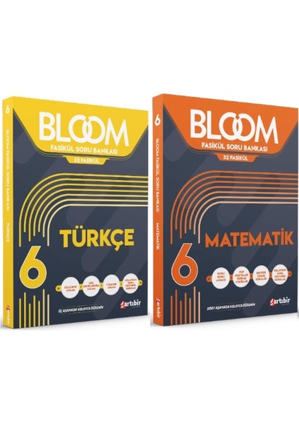 6. Sınıf Bloom Türkçe Fasikül Soru Bankası - Matematik Fasikül Soru Bankası 2'li Set