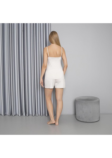 C840-701 Kadın Viskon Ip Askılı Short Takım