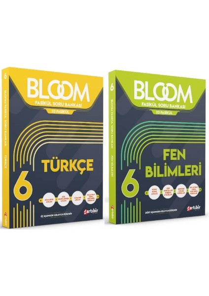 6. Sınıf Bloom Türkçe Fasikül Soru Bankası - Fen Bilimleri Fasikül Soru Bankası 2'li Set
