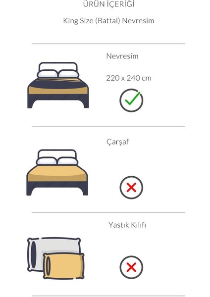 Pan Serisi Ranforce King Size Otel Nevresimi (Yorgan Kılıfı)