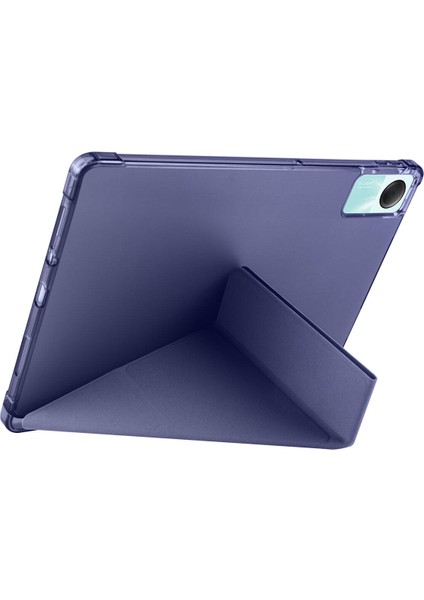 TNS TeknoPlus Huawei Matepad Se 10.4 Kılıf Yatay ve Dikey Standlı Uyku Modlu Kalemlikli Trifold Arkası Soft Silikon Smart Kılıf