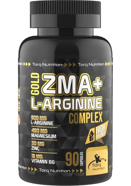 Torq Nutrition - Zma + L-Arjinin Complex - Çinko Magnezyum B6 - 90 Kapsül