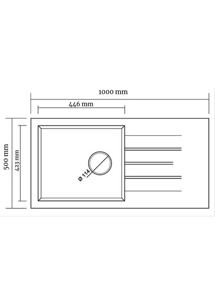P012 Efes 100 Granit Mutfak Eviyesi Beyaz 100 x 50 cm fiyatları