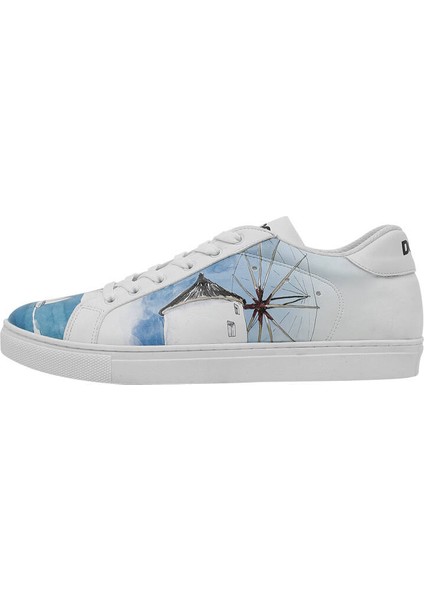 Erkek Vegan Deri Beyaz Sneakers - Meet me Halfway Tasarım indirimleri
