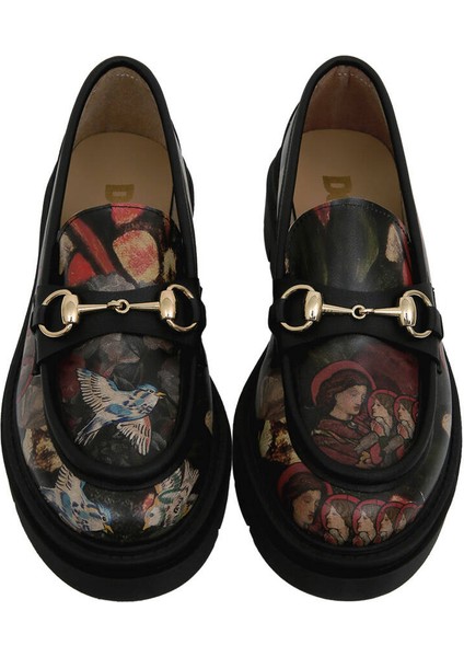 Kadın Vegan Deri Siyah Loafer - Pure Reflection Tasarım modelleri