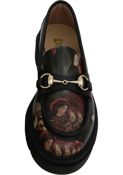 Kadın Vegan Deri Siyah Loafer - Pure Reflection Tasarım