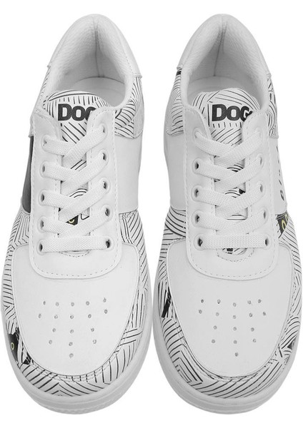 Kadın Vegan Deri Beyaz Sneakers - Black Cats Only Tasarım modelleri