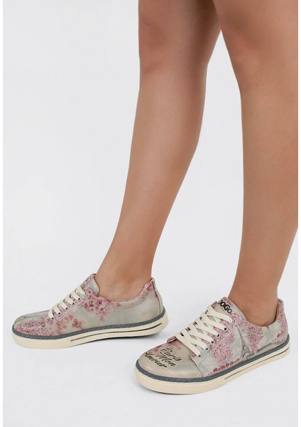 Kadın Vegan Deri Çok Renkli Sneakers - Paris Mon Amour Tasarım fiyatları