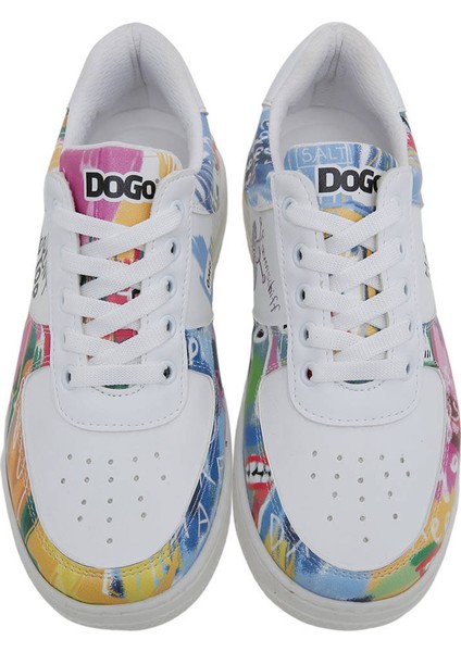 Kadın Vegan Deri Beyaz Sneakers - No More Drama Tasarım indirimleri