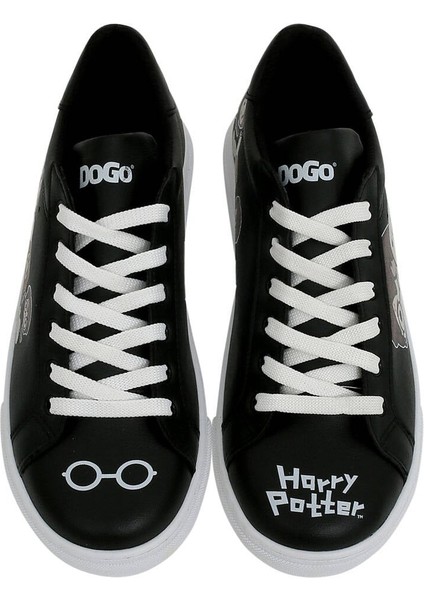 Kadın Vegan Deri Siyah Sneakers - Warner Bros Friends Till Eternity Harry Potter Tasarım modelleri
