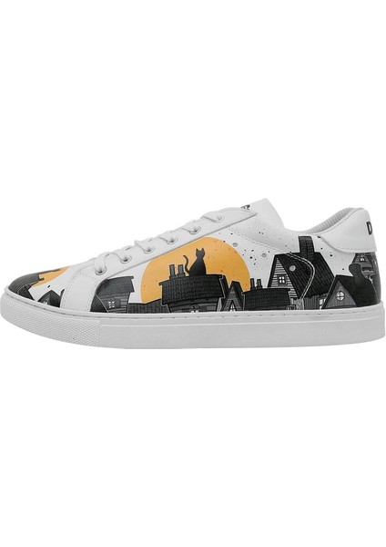 Erkek Vegan Deri Beyaz Sneakers - Night Lovers Tasarım fiyatları