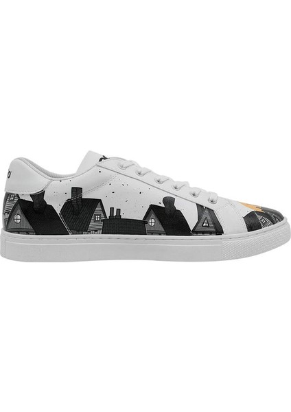 Erkek Vegan Deri Beyaz Sneakers - Night Lovers Tasarım modelleri