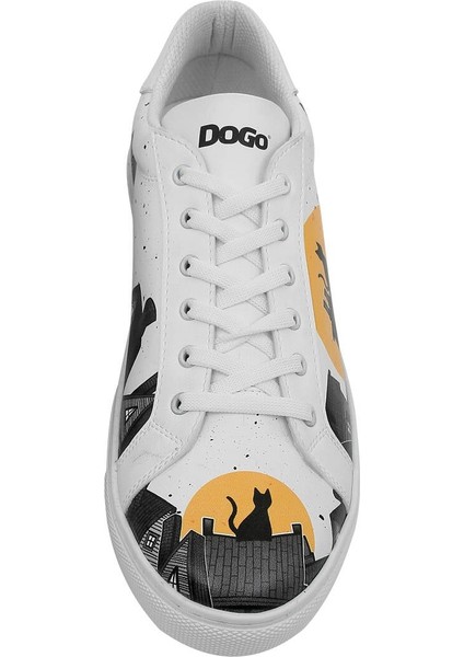 Erkek Vegan Deri Beyaz Sneakers - Night Lovers Tasarım fırsatları