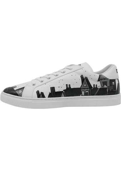 Erkek Vegan Deri Beyaz Sneakers - Night Lovers Tasarım indirimleri