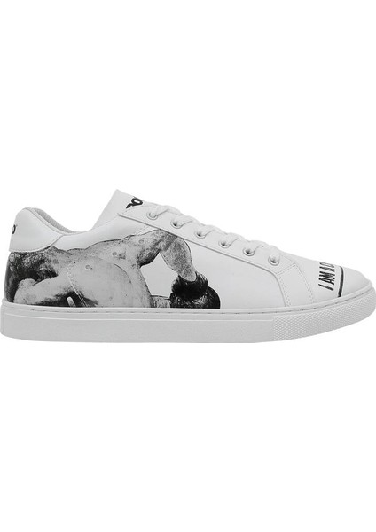 Erkek Vegan Deri Beyaz Sneakers - Champion Tasarım