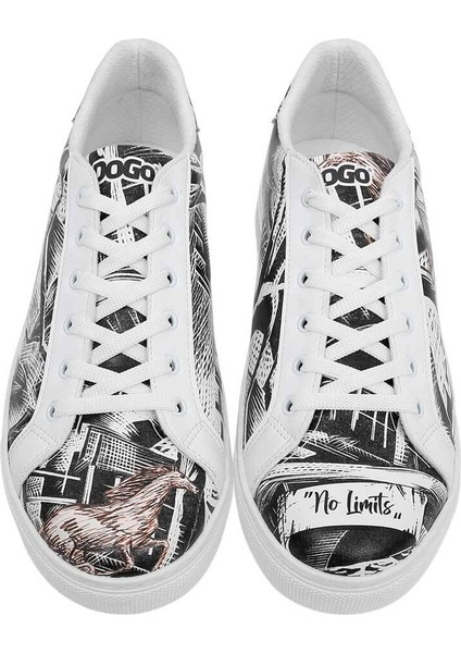 Erkek Vegan Deri Beyaz Günlük Sneakers - No Limits Tasarım