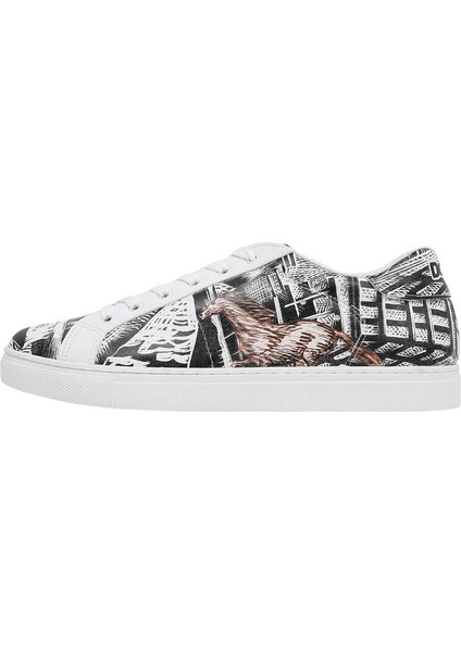 Erkek Vegan Deri Beyaz Günlük Sneakers - No Limits Tasarım modelleri