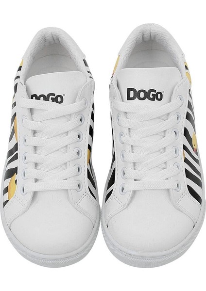 Unisex Çocuk Vegan Deri Beyaz Sneakers - Ducky Tasarım modelleri