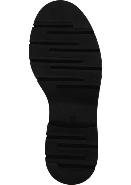 Kadın Vegan Deri Çok Renkli Loafer - Abstract Outline Tasarım